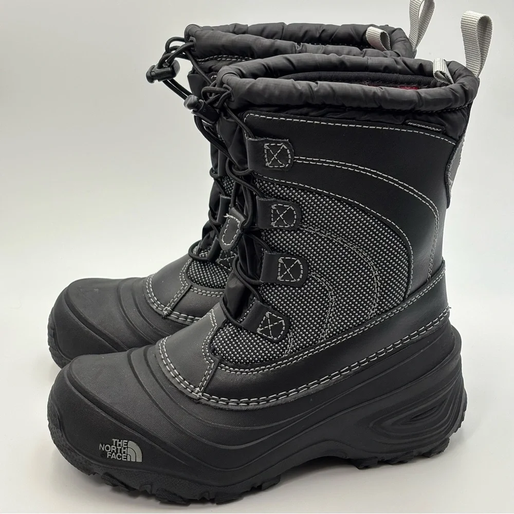 The‎ North Face Alpenglow IV Insulated Waterproof Pac Black Winter Boots Size 2